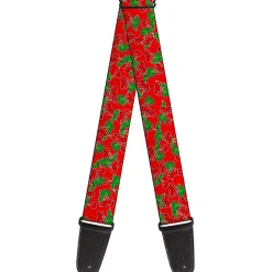 Guitar Strap - Cherries2 Scattered Red