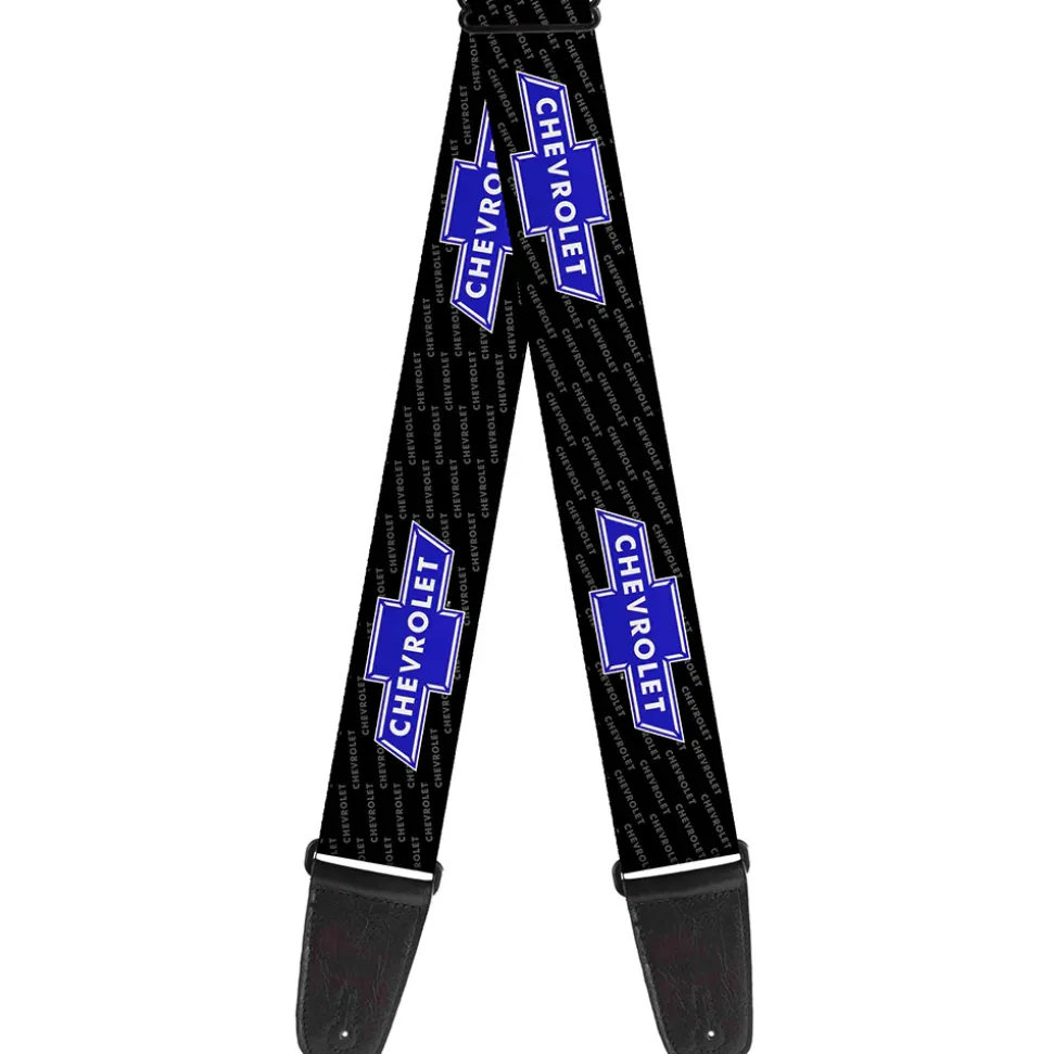 Guitar Strap - Chevy Bowtie REPEAT w Text