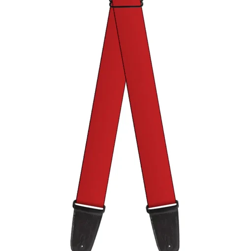 Guitar Strap - Christmas Red