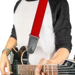 Guitar Strap - Christmas Red