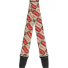 Guitar Strap - Coca-Cola Script Marquee Logo Green/Red/White