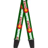 Guitar Strap - COLFAX Green Stripe Weathered