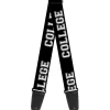 Guitar Strap - COLLEGE Black White