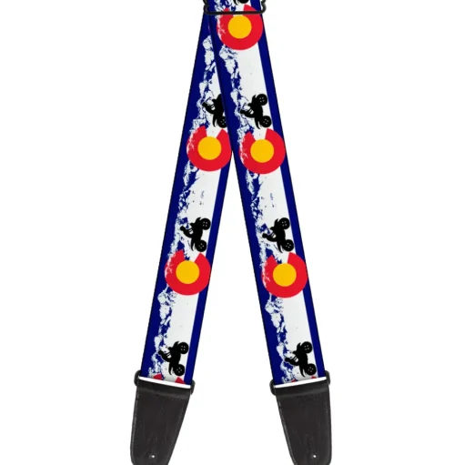 Guitar Strap - Colorado ATV Rider Mountains