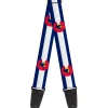 Guitar Strap - Colorado Flag Snowboarder Blue White Red Yellow