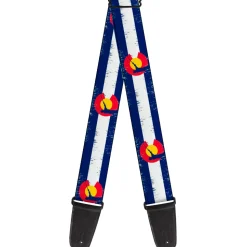 Guitar Strap - Colorado Flag Fisher Weathered