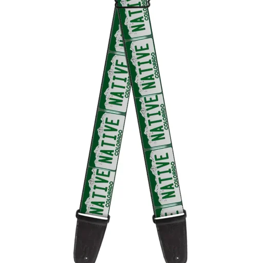 Guitar Strap - Colorado License Plate NATIVE