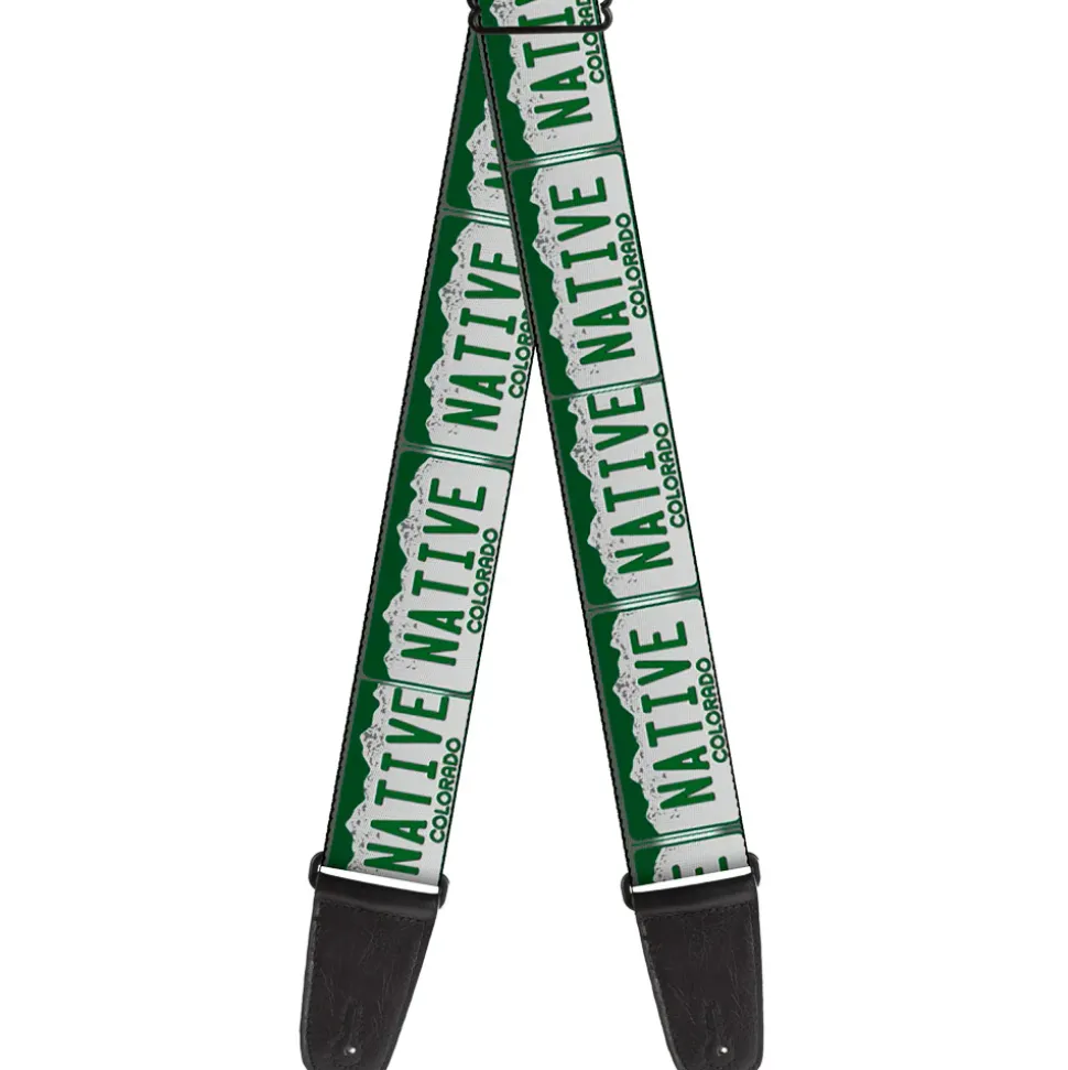 Guitar Strap - Colorado License Plate NATIVE