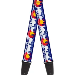 Guitar Strap - Colorado Skyline Mountains