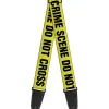 Guitar Strap - CRIME SCENE DO NOT CROSS Yellow Black