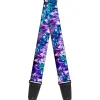 Guitar Strap - Crystals2 Blues Purples
