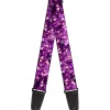 Guitar Strap - Crystals Purples