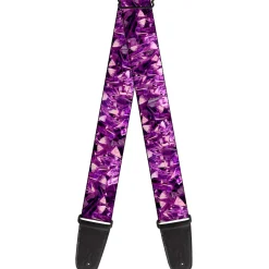 Guitar Strap - Crystals Purples
