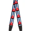Guitar Strap - Cuba Flags