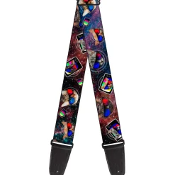 Guitar Strap - 3-D TV Cats in Space