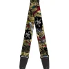 Guitar Strap - Dead Men Tell No Tales CLOSE-UP Tan
