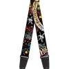 Guitar Strap - Dead Men Tell No Tales Black
