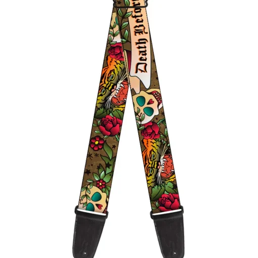 Guitar Strap - Death Before Dishonor Olive