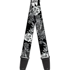 Guitar Strap - Death Before Dishonor Black White