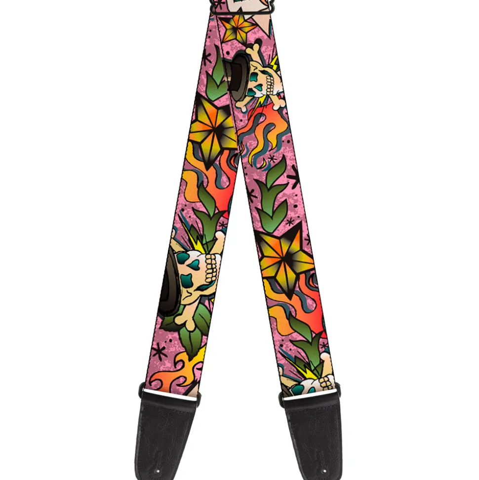 Guitar Strap - Death or Glory Pink