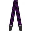 Guitar Strap - Diagonal Stripes Purples