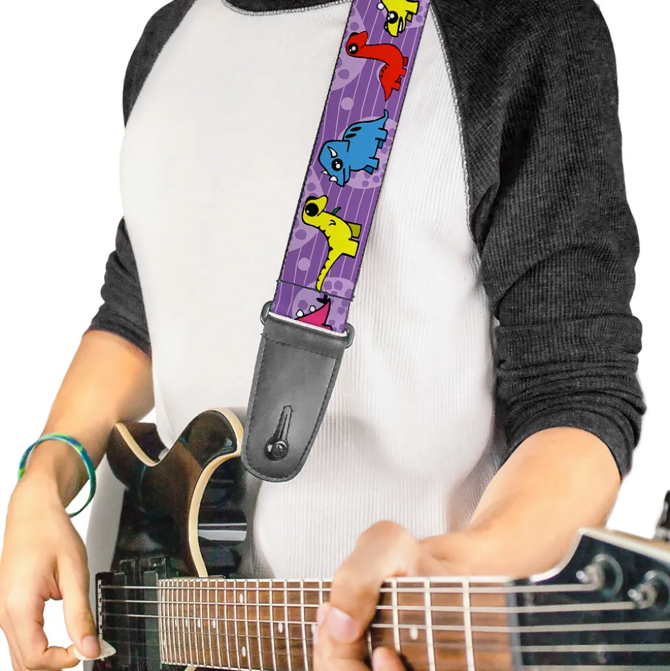 Guitar Strap - Dinosaur Cartoon