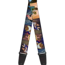 Guitar Strap - Disney Princess Scenes Framed