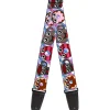 Guitar Strap - Donuts & Coffee Cartoon