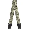 Guitar Strap - Doodle1 Cream Black