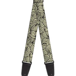 Guitar Strap - Doodle1 Cream Black