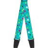 Guitar Strap - Dots Seafoam Green Multi Pastel