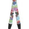 Guitar Strap - Dots White Transparent Multi Color