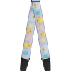 Guitar Strap - Easter Chicks and Eggs Lavender