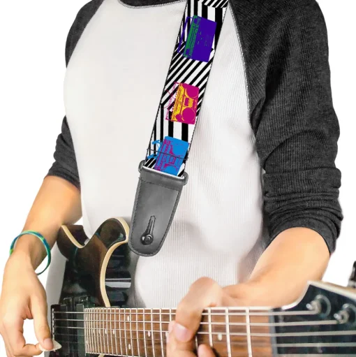 Guitar Strap - Eighties Boomboxes