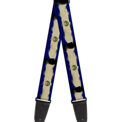 Guitar Strap - El Salvador Flag Distressed Painting
