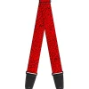 Guitar Strap - Elephant Crackle Red