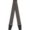 Guitar Strap - Elephant Crackle Grays