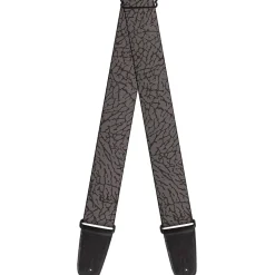 Guitar Strap - Elephant Crackle Grays