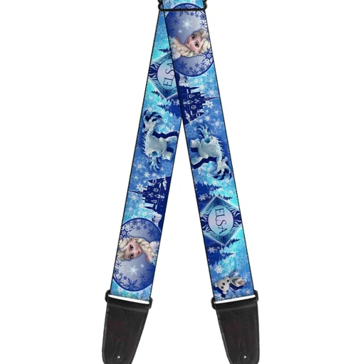 Guitar Strap - Elsa Olaf Marshmallow SNOW QUEEN-COLD HEARTED