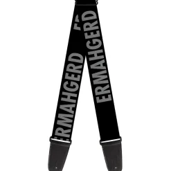 Guitar Strap - ERMAHGERD! Black Gray