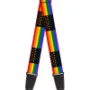 Guitar Strap - Flag American Pride Rainbow Black