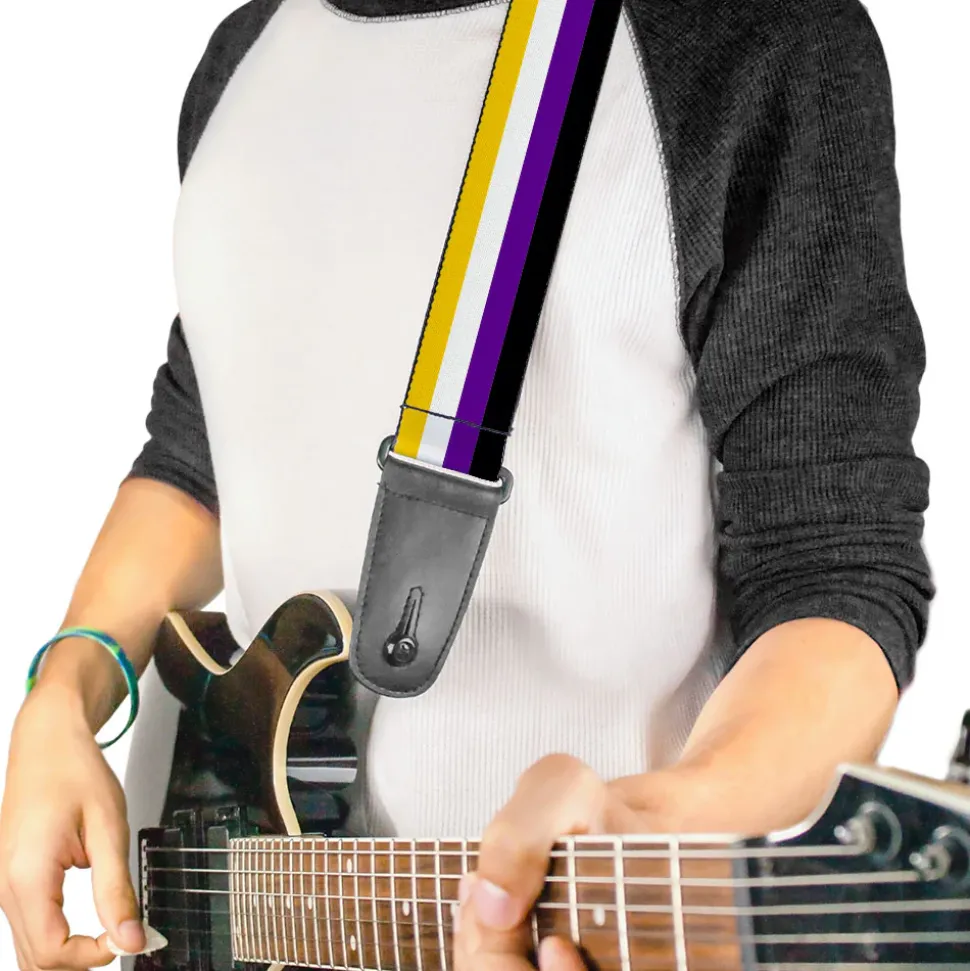 Guitar Strap - Flag Non-Binary Stripe