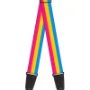 Guitar Strap - Flag Pansexual Pink Yellow Blue