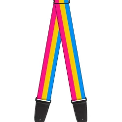 Guitar Strap - Flag Pansexual Pink Yellow Blue