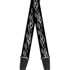 Guitar Strap - Flame Silver