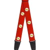 Guitar Strap - Flash Logo Red White Yellow