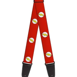 Guitar Strap - Flash Logo Red White Yellow