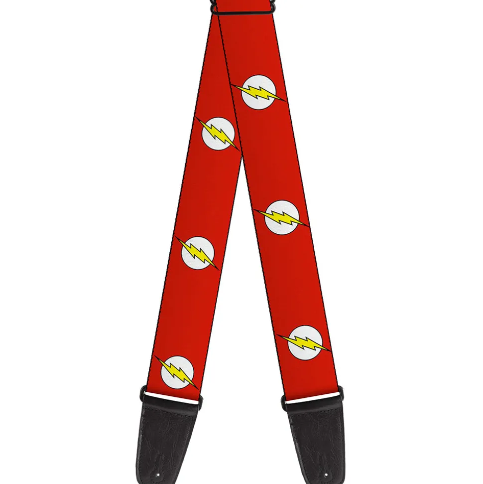 Guitar Strap - Flash Logo Red White Yellow