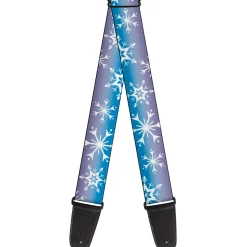 Guitar Strap - Frozen II Snowflakes Blues/Purples/White