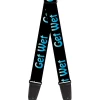 Guitar Strap - GET WET Black/Baby Blue